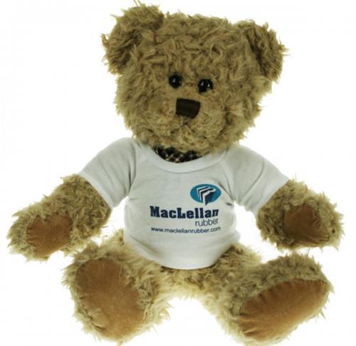 35 cm teddy bear with logo t-shirt