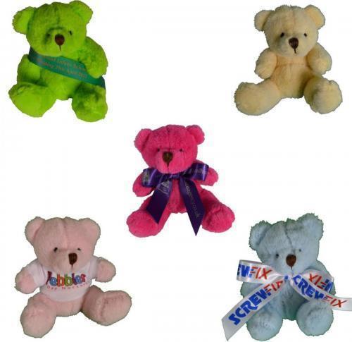 10cm Mini Coloured Bear Plain