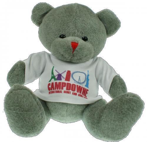 25cm Red Noe teddy bear with logo t-shirt