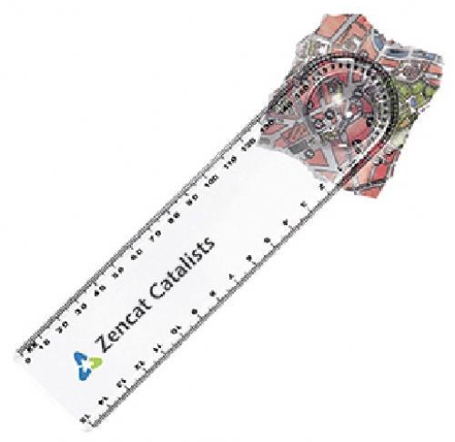 Custom Printed Ruler With Magniyfying Glass
