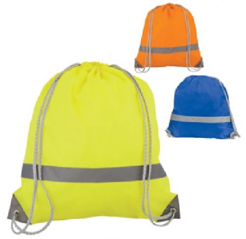 Neon High Viz Drawstring Rucksack 