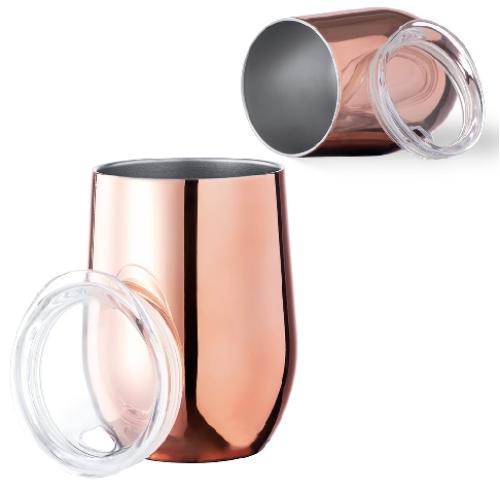 Iconic Copper Rose Gold Coated Stainless Steel Insulated Coffee Tumbler 350ml