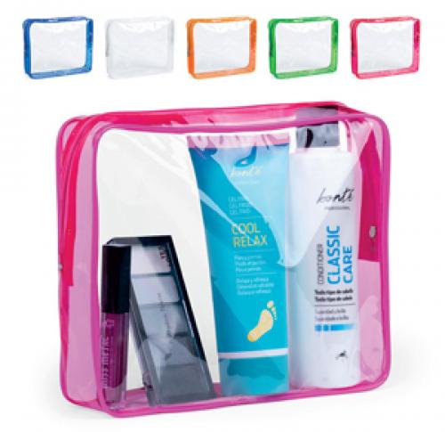 Custom Clear Zipped PVC Beauty Toiletries Travel Bags