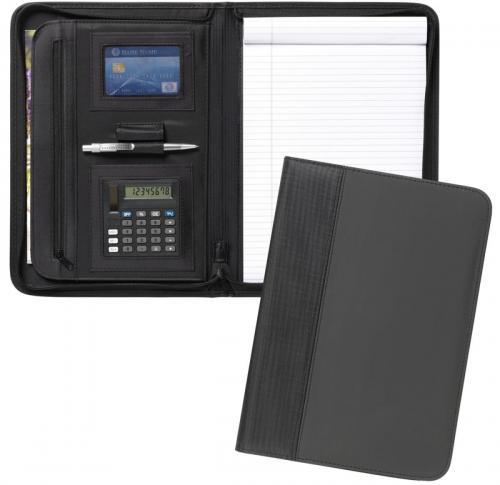 Custom Printed A4 Zipped Document Conference Folders PU