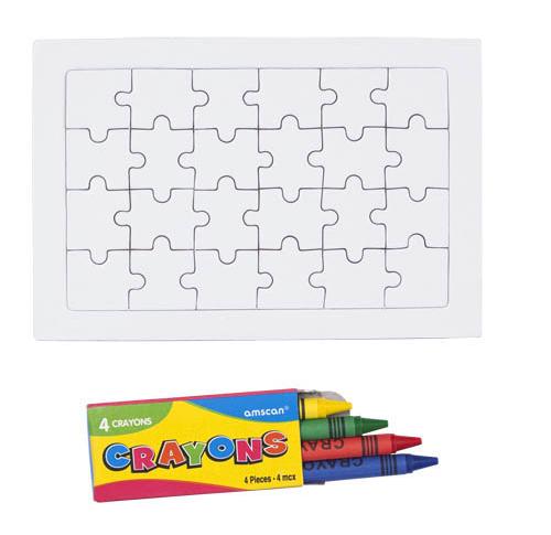 Cardboard Colouring Jigsaw Puzzle Zeta