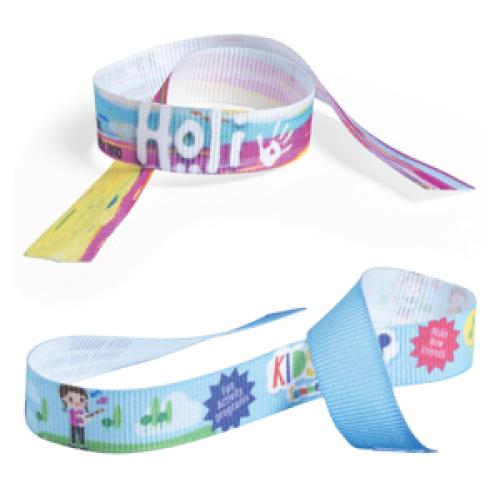 Polyester Wtap and Tie  Festival Wristband Sublimation Bracelet