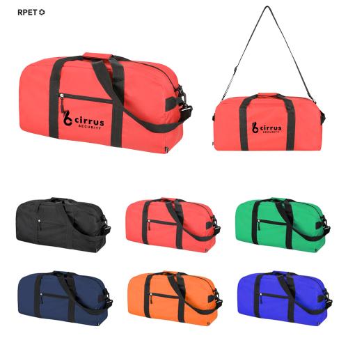 Polyester Recycled Sports Bag Holdall Printed Logo 