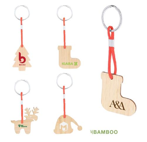 Bamboo Christmas Keyring Matcher
