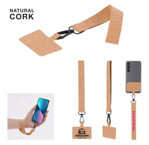 Cork Phone Holder Bracelet Naomi