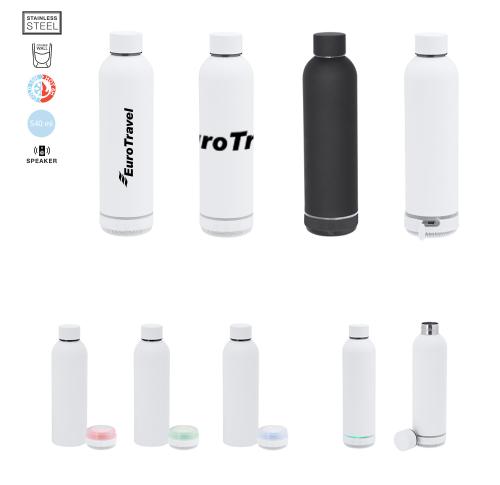 Insulated Stainless Steel Drinks Water Bottle 540ml Integrated 3W Speaker
