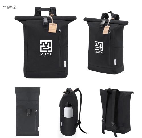 Recycled Canvas Roll Top Backpack Antrim