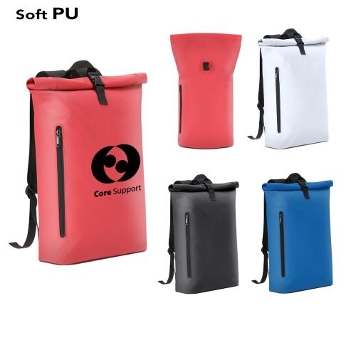 Soft PU Roll Top Backpack Vlad