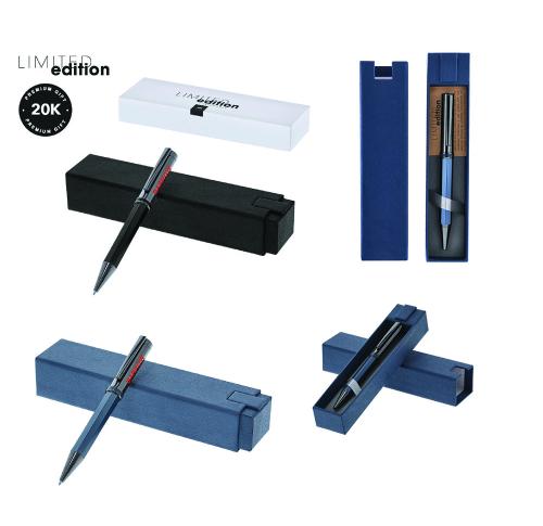 Luxury Stainless Steel Octagonal Matte Metal Pen Gift Boxed