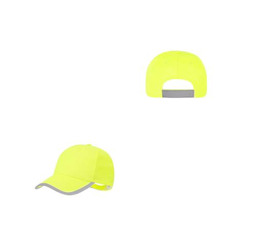 Hi Vis Soft Polyestter Reflective Flourescent Kids Cap 5 panels