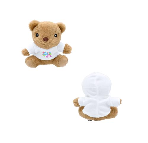 Small Soft Eco Friendly Recycled Plush Teddy Bear With Logo T Shirt 