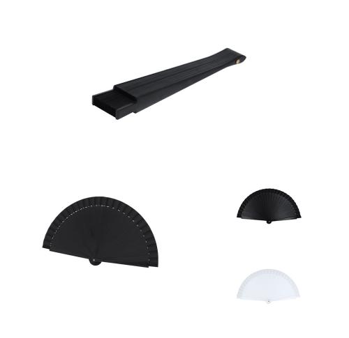 Polyester Favric Printed Hand Held Foldable Fan Custom Logo 