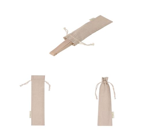 Recycled Cotton Storage Pouch For Hand Held Fans Printed Logo