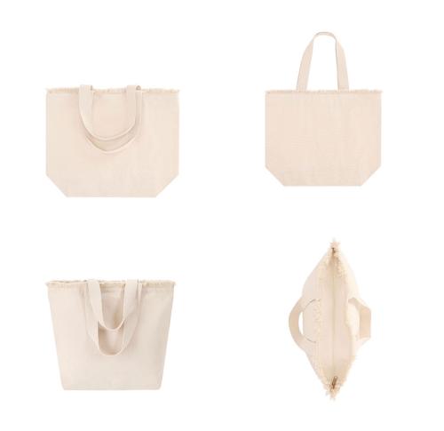 Cotton Zipped Beach Bag Whistler Long Handles