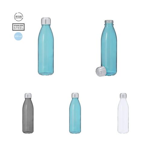 650ml Eco Friendly Recycled Glass Water Drinks Bottle Kamby
