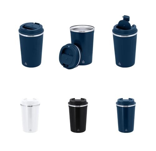 Insulated Recycled Stainless Steel 400ml Takeaway Coffee Cup Karnix