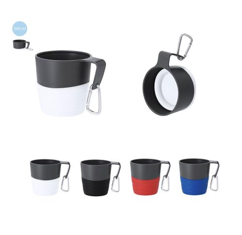 Foldable Silicone 340ml Cup Wotj Carbiner