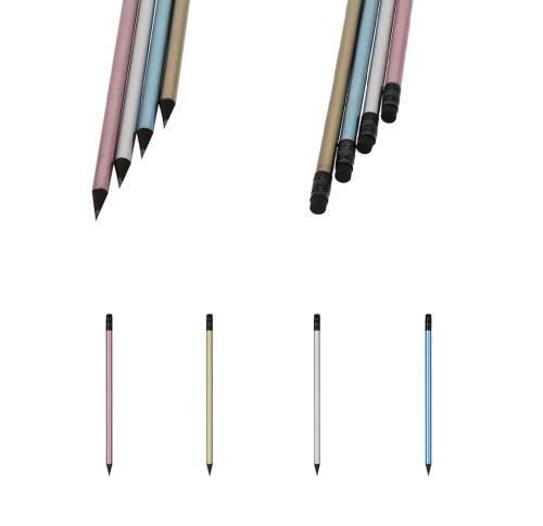 Metallic Pencil Black Interior Includes Eraser Lekar