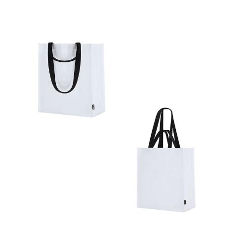 Recycled Laminated Tote Bag Short Handles  Sayon