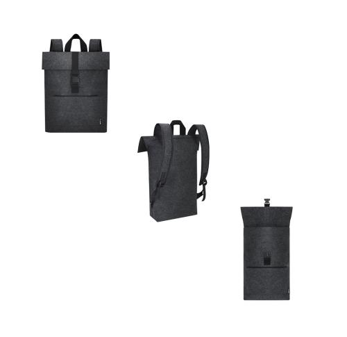 Recycled Felt Roll Top  Backpack Magar