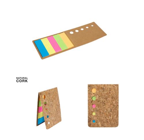 Cork Cover Sticky Notepad 100 Mini Sticky Notes 