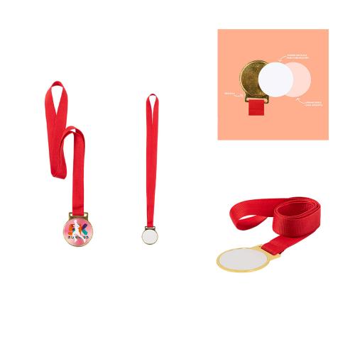 Full Colour Die Sublimation Gold  Medal Aviana