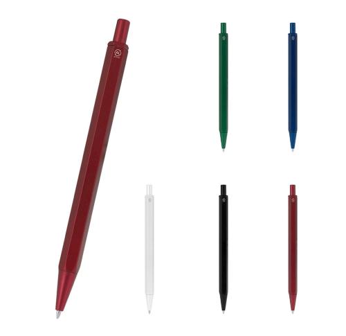 Hexagonal Recycled Aliminium Ballpoint Pen Tinful