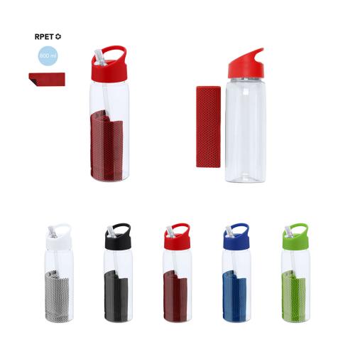 Eco Friendly Recycled Sports Water Bottle and Towel 800ml