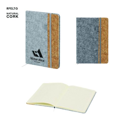 Reycled Notebook RPET & Felt Notepad Driscol