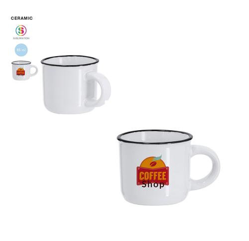 Ceramic 85ml Camping Style Sublimation Mug Monbeik
