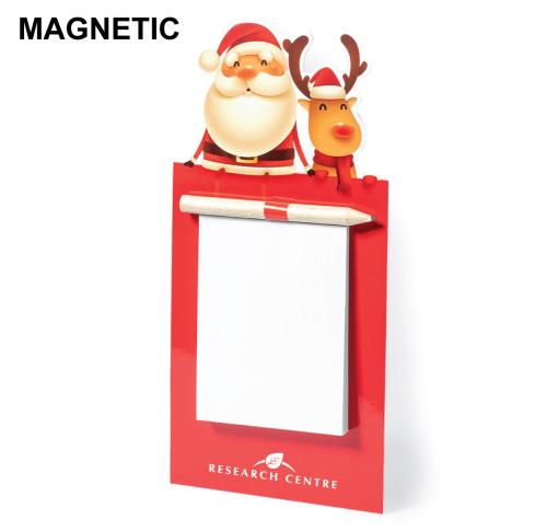 Christmas Santa and Rudolph Fridge Magnet Larry