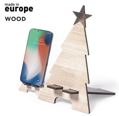 Wooden Christmas Tree Shaped Mobile Phone Holder Irise