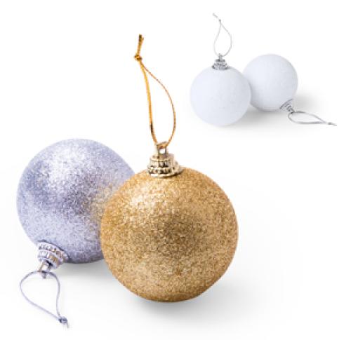 Set  of 6 Christmas Baubles Yenkit