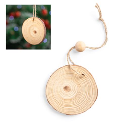 Laser Engraved Hanging Wooden Christmas Tree Decoration