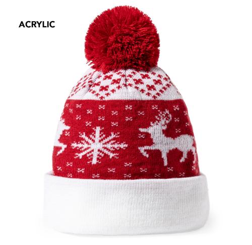 Christmas Beanie Bobble Hat Xmas Design