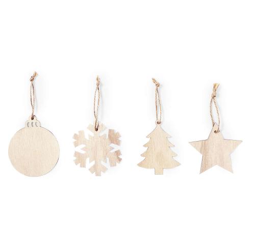 Wooden Christmas Hanging Decoration Gift Set