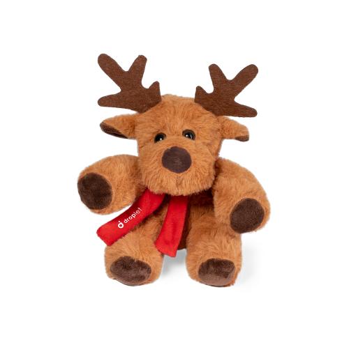 Small Soft Christmas Plush Toy Reindeer Custom Branded