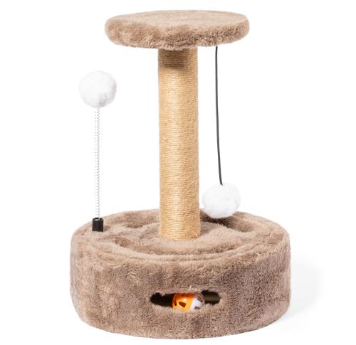 Furry Scratching Pole Game For Cats