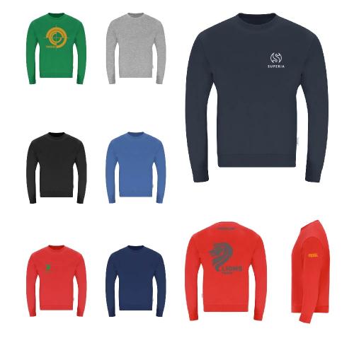 Organic Cotton and Recycled Polyester Adult Sweatshirt Skelton