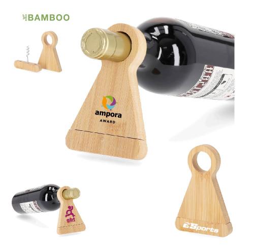 Bamboo Bottle Opener Holder Corkscrew Kofko