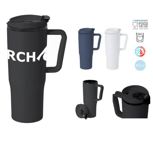 Insulated 800ml Recycled PP Mug Miranda