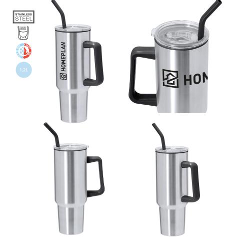 Insulated 1.2L Stainless Steel Stanley Style Mug Lansin