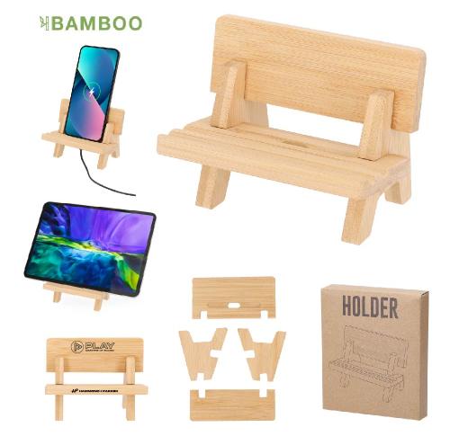 Bamboo Deck Chair Mobile Holder Hadam