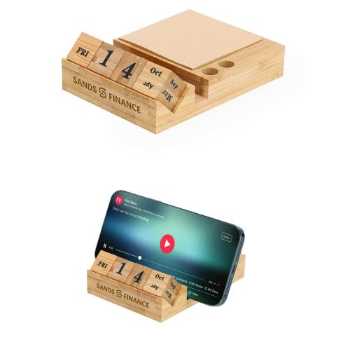 Notepad Perpetual Bamboo Desk Calendar 