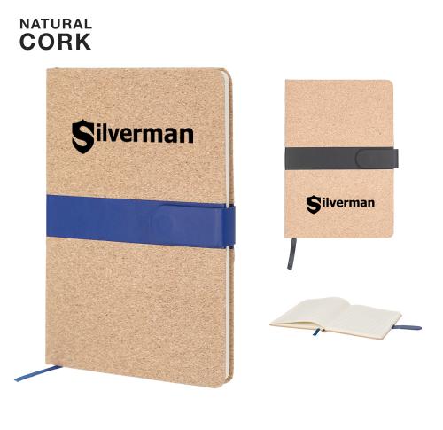 Cork A5 Notepad Contrasting Magnetic Closure