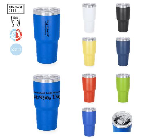 Insulated Stainless Steel 530l Coffee Cup Laser Engraved Logo